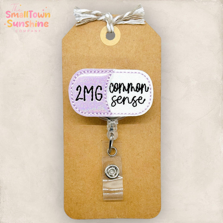 2mg Common Sense Badge Topper