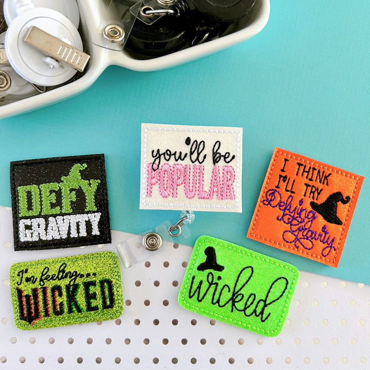Witches Music Badge Toppers