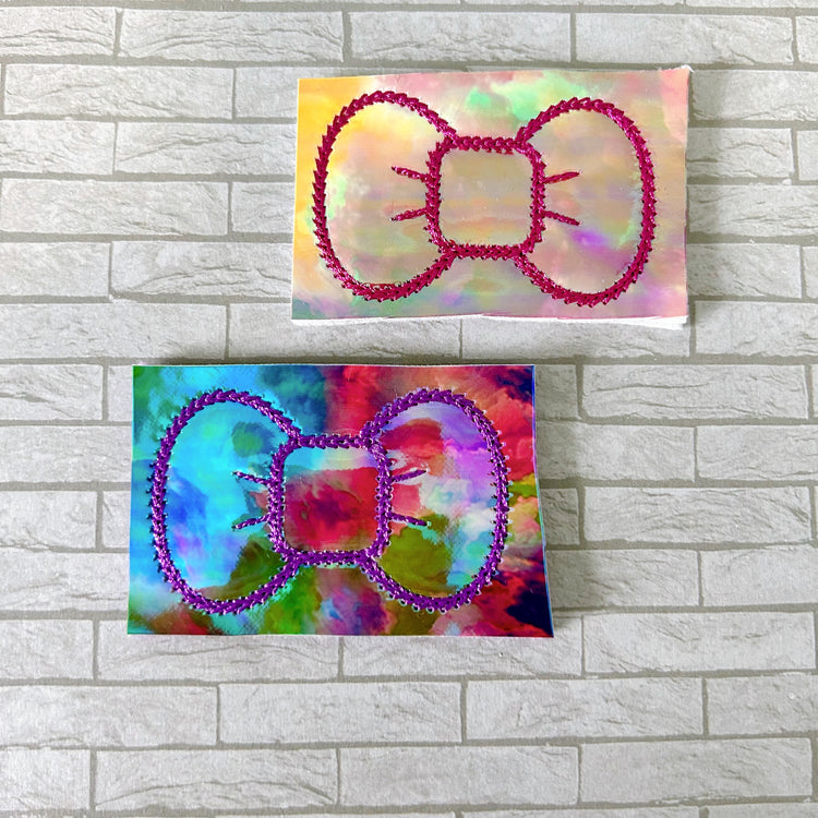Destash - Oil Spill Vinyl Bows