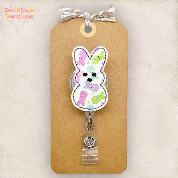 Easter Bunny Marshmallow Badge Topper