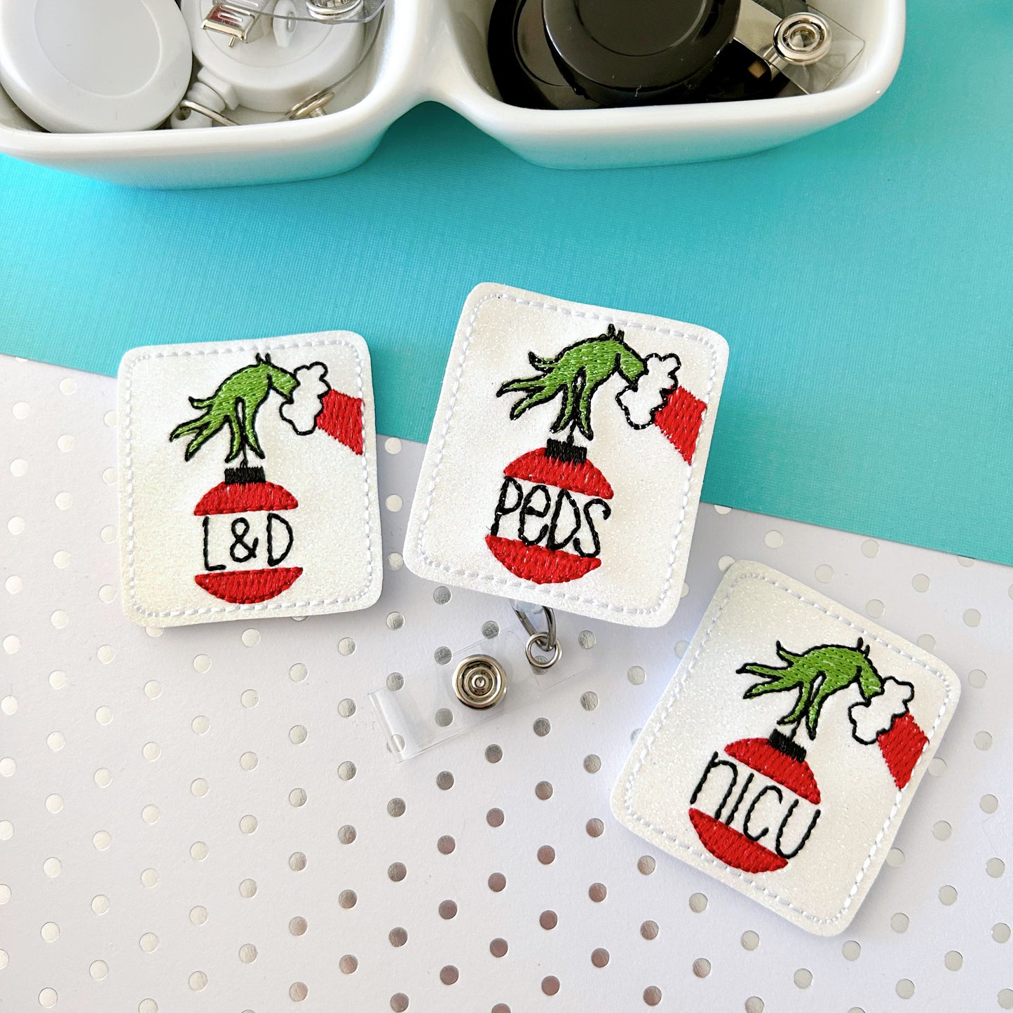 Medical Christmas Ornament Badge Toppers