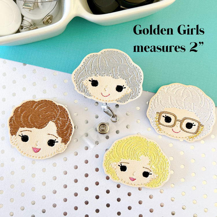 Golden Girlies Badge Toppers