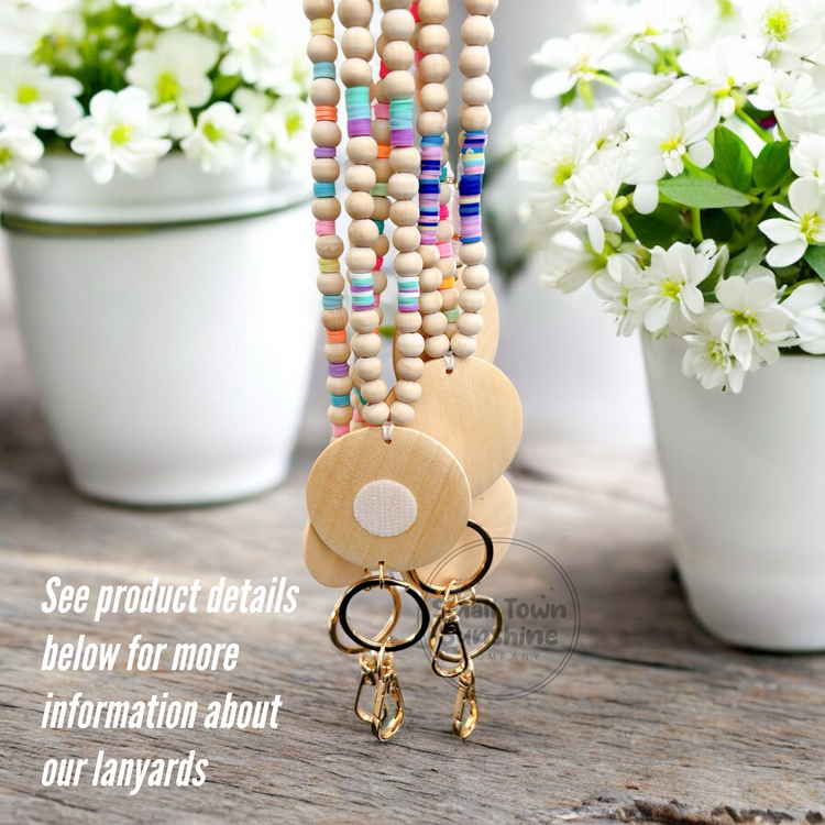 Beaded Lanyard for Removable Badge Toppers | SWEET DREAMS