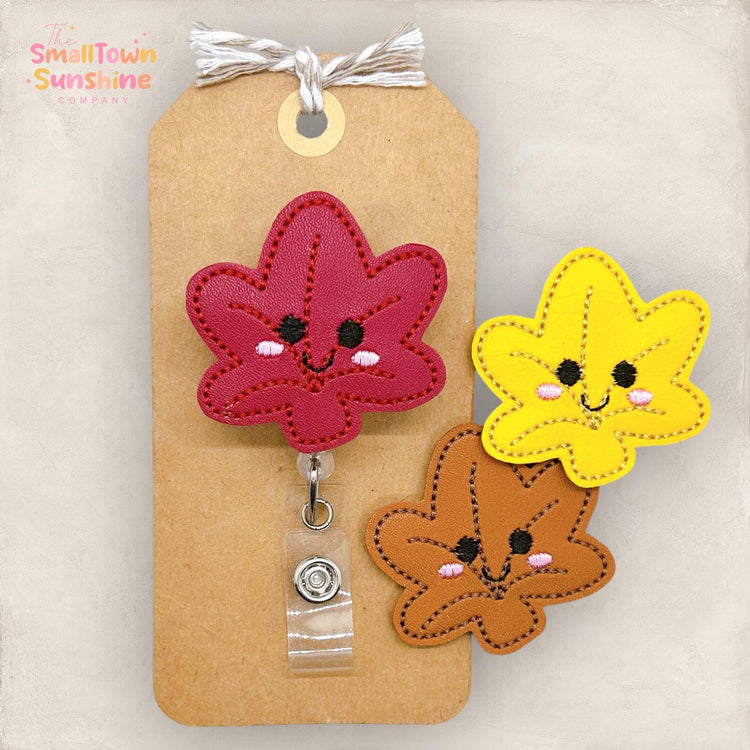 Autumn Leaf Badge Topper
