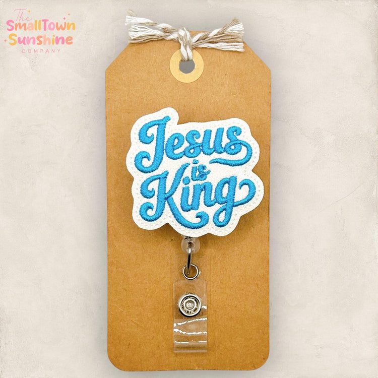 Jesus is King Badge Topper