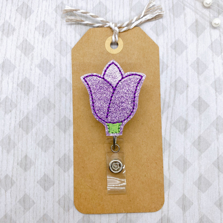 Purple Tulip Badge Topper