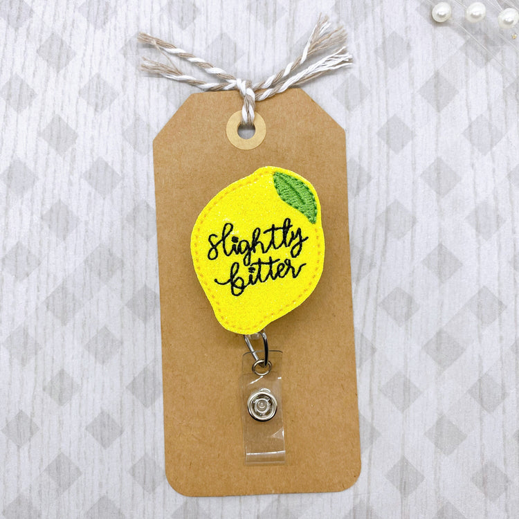 Slightly Bitter Badge Reel, Bitter Badge Reel, Lemon Badge Reel, Retractable Badge Holder, Nurse Badge Reel, Teacher Badge Reel