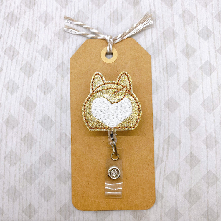 Chubby Corgi Badge Topper