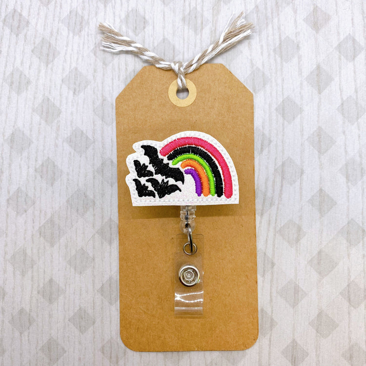 Bat Rainbow Badge Topper