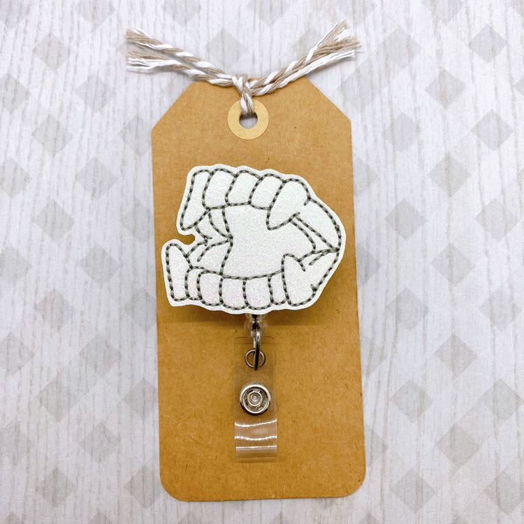 Vampire Teeth Badge Topper