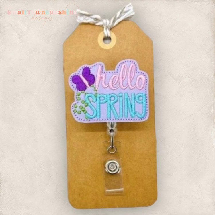 Hello Spring Badge Topper