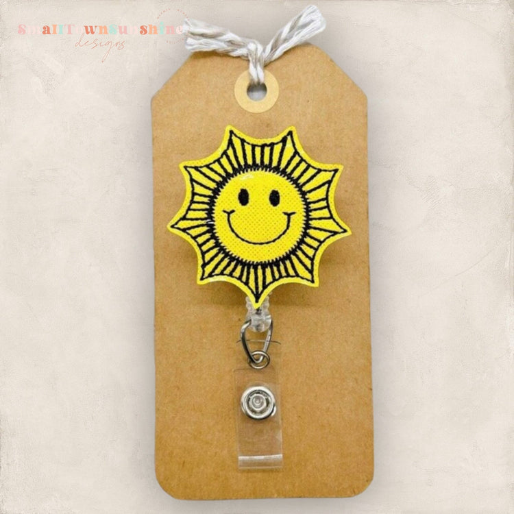 Retro Sun Badge Topper