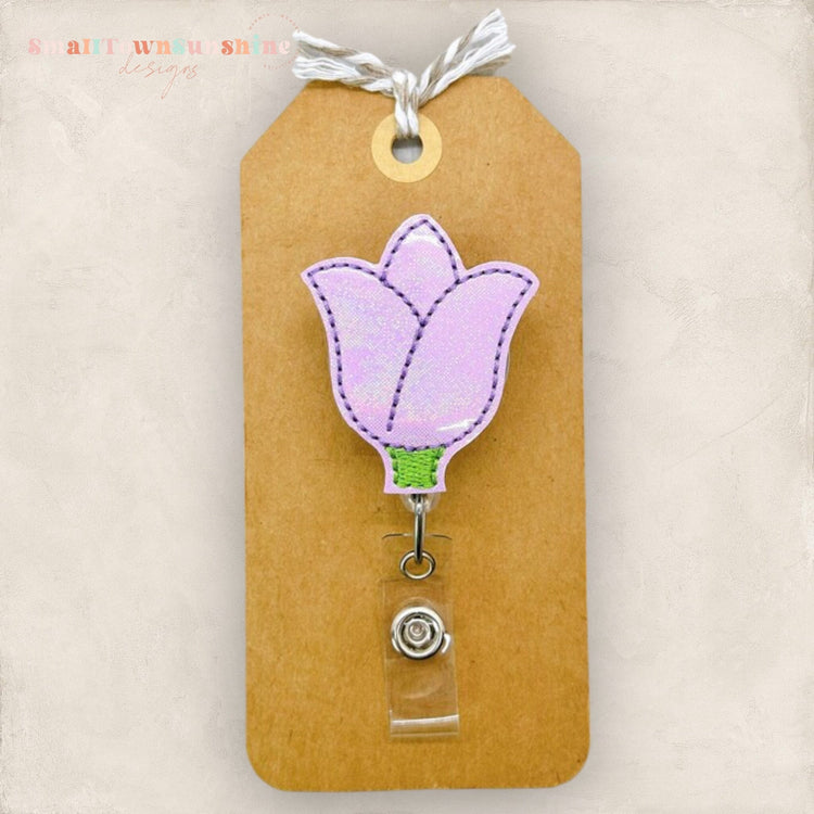 Purple Tulip Badge Topper