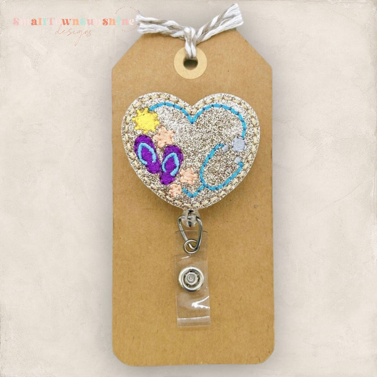 Summer Stethoscope Badge Topper
