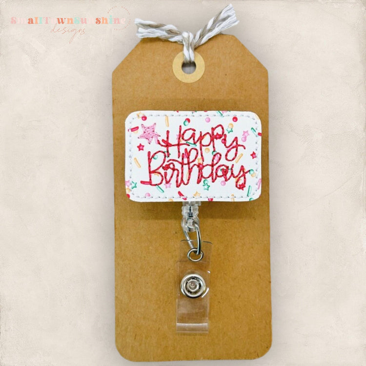 Happy Birthday Badge Topper