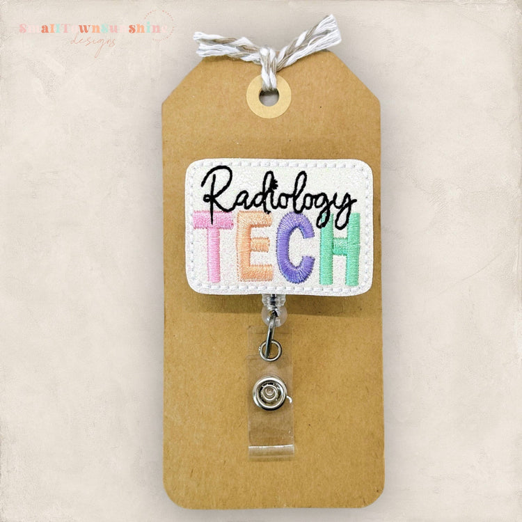 Radiology Tech Badge Topper