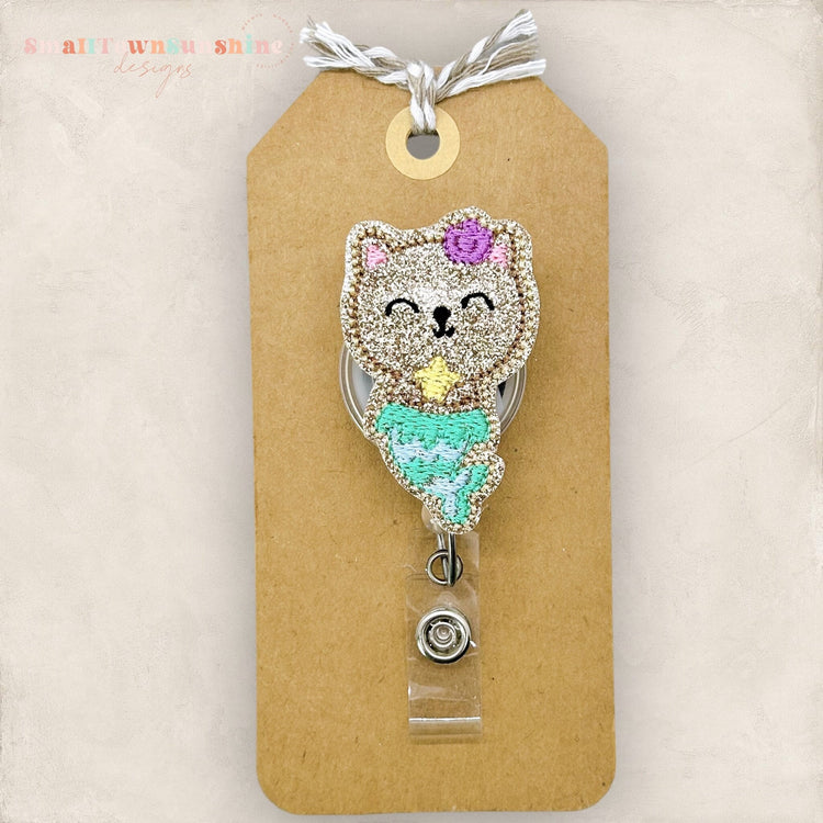 Mermaid Kitty Badge Topper