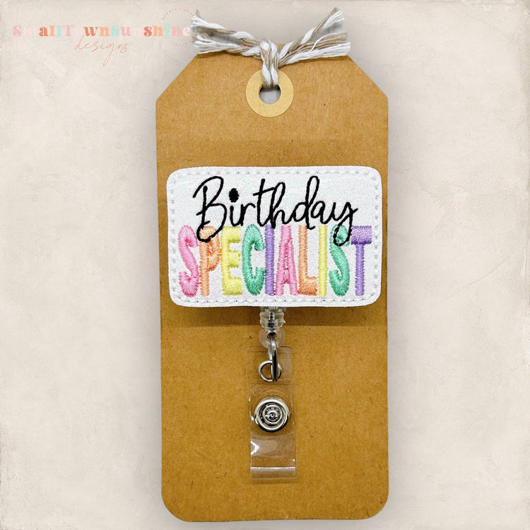 Birthday Specialist Badge Topper