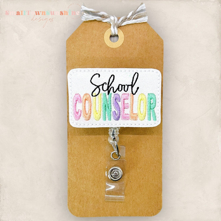School Counselor Badge Topper