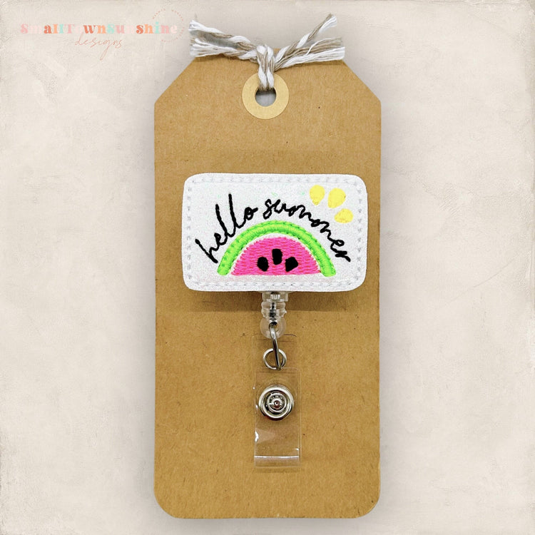 Hello Summer Badge Topper
