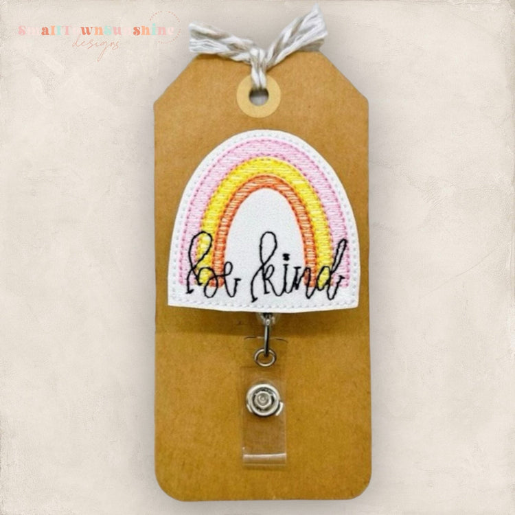 Be Kind Rainbow Badge Topper