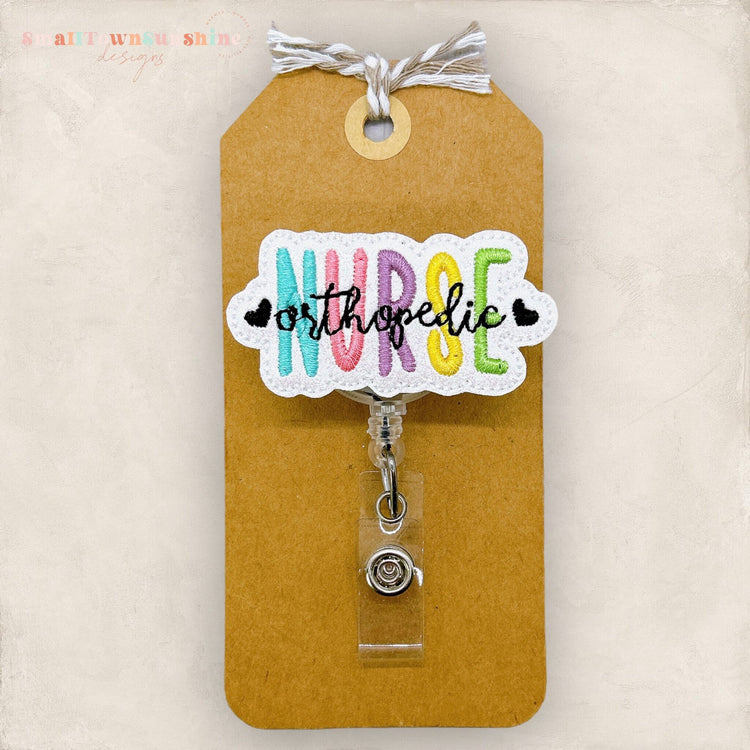 Orthopedic Nurse Badge Topper