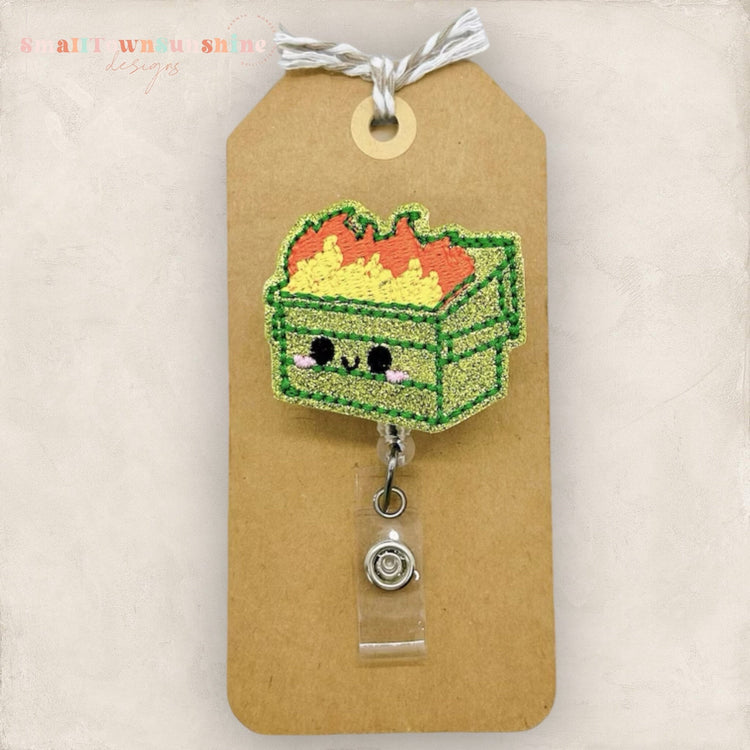 Dumpster Fire Badge Topper