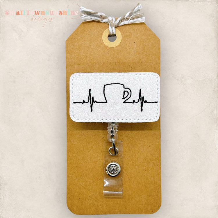 Coffee EKG Badge Topper