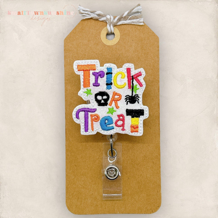 Trick or Treat Badge Topper