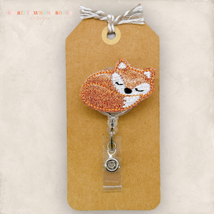 Sleeping Fox Badge Topper
