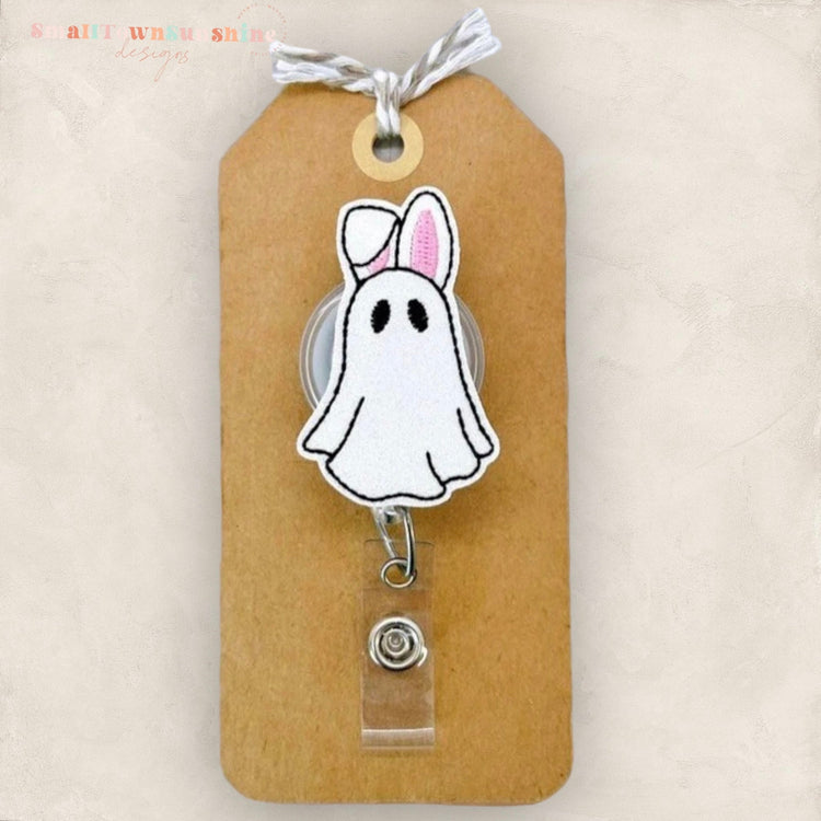 Ghost Bunny Badge Topper