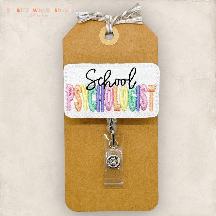 School Psychologist Badge Topper