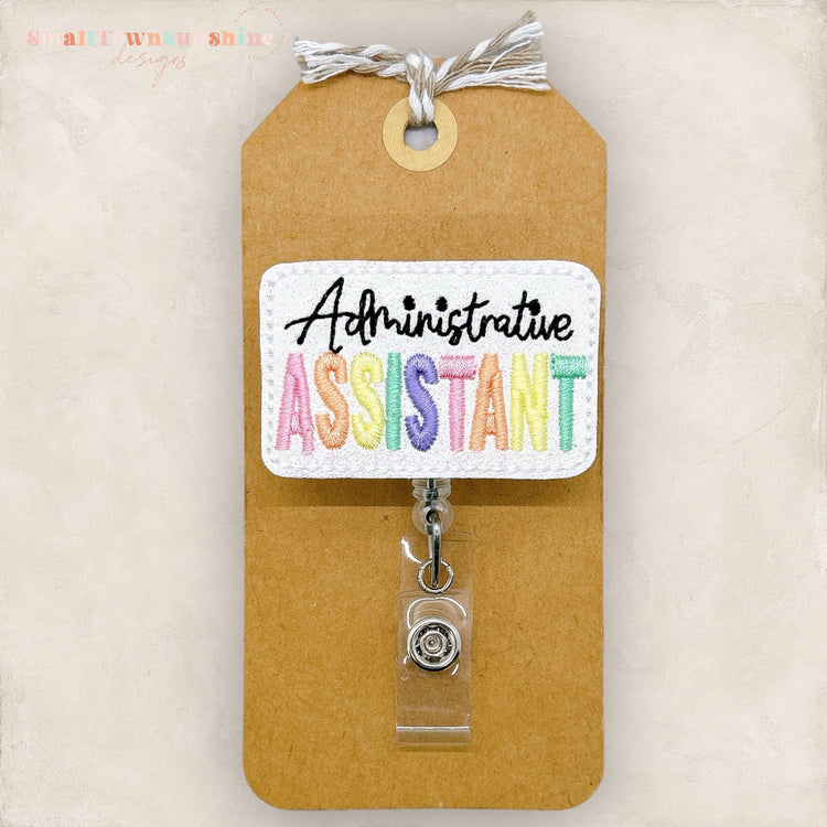 Administrative Assistant Badge Topper