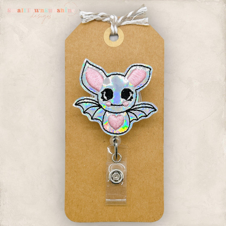 Holographic Bat Badge Topper