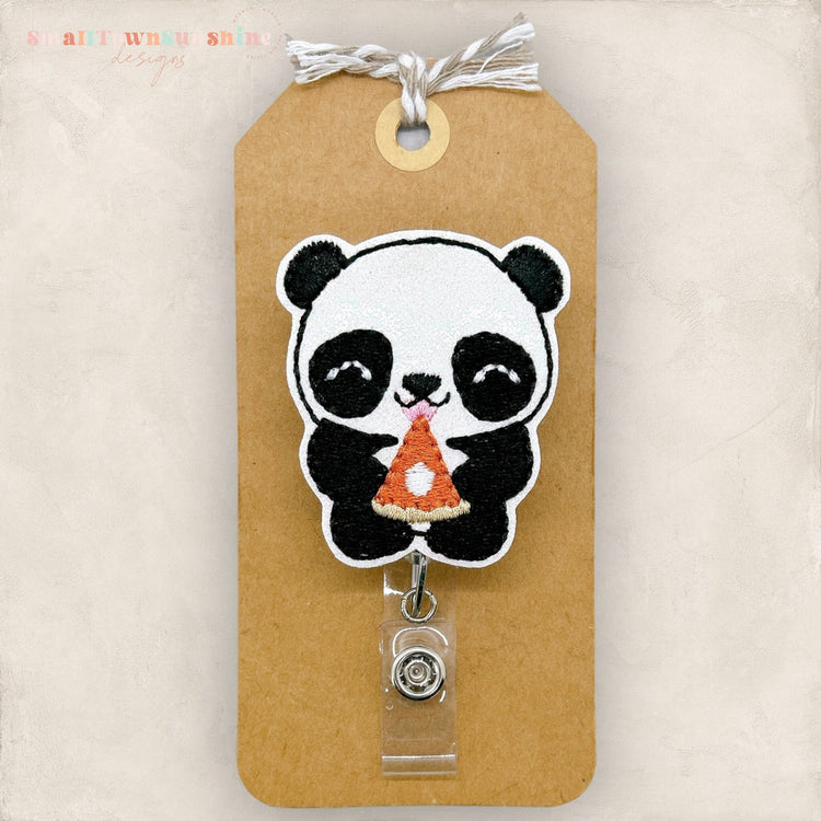 Pumpkin Pie Panda Badge Topper