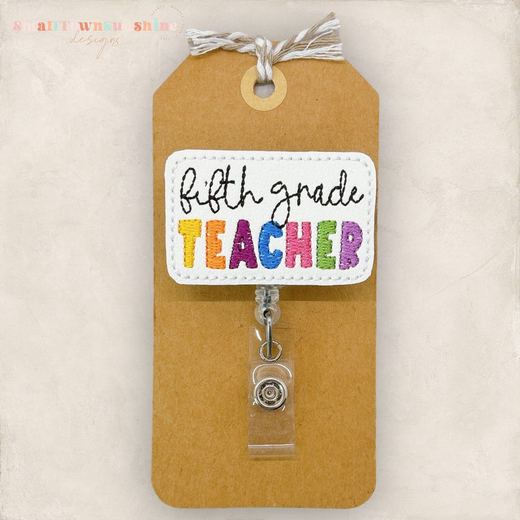 5th Grade Badge Topper