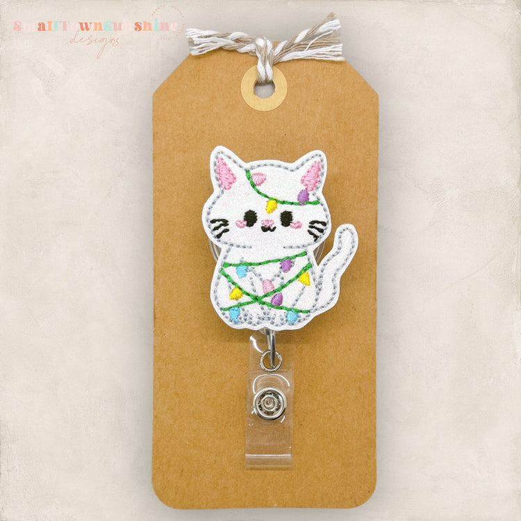 Christmas Kitty Badge Topper