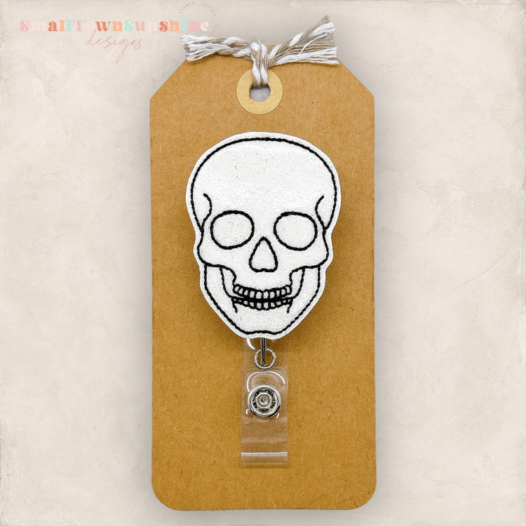 Human Skull Badge Topper