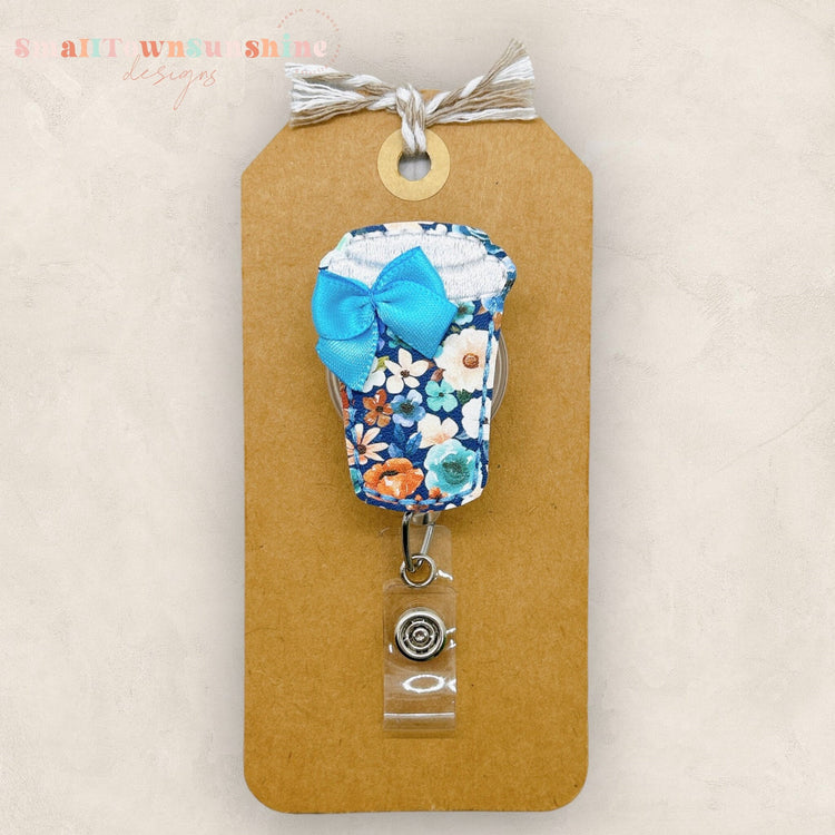 Blue Coffee Badge Topper