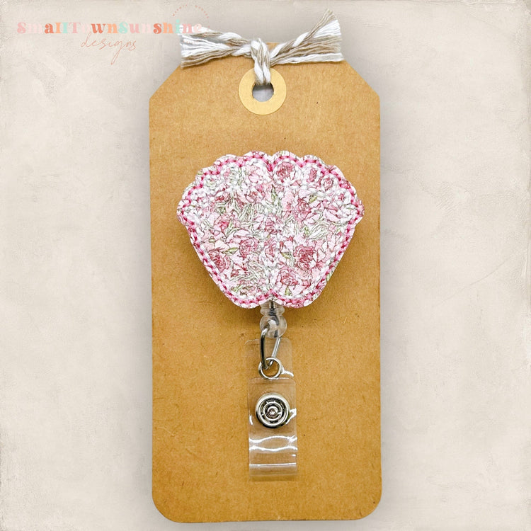 Pink Baby Feet Badge Topper