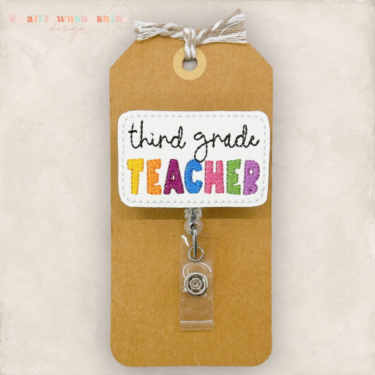 3rd Grade Badge Topper