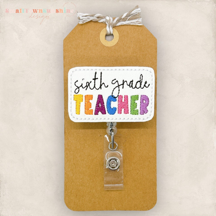 6th Grade Badge Topper