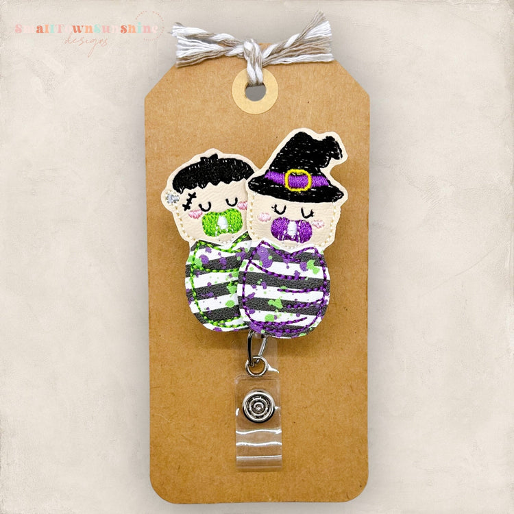 Halloween Swaddled Babies Badge Topper