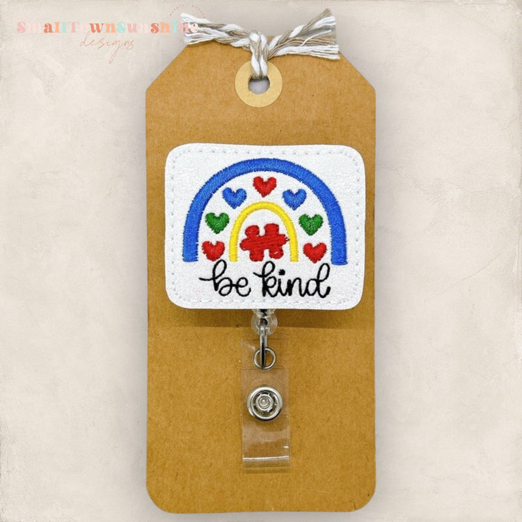 Autism Rainbow Badge Topper