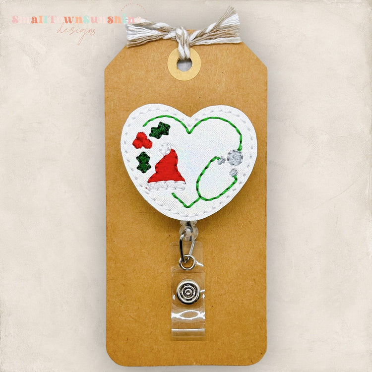 Christmas Stethoscope Badge Topper