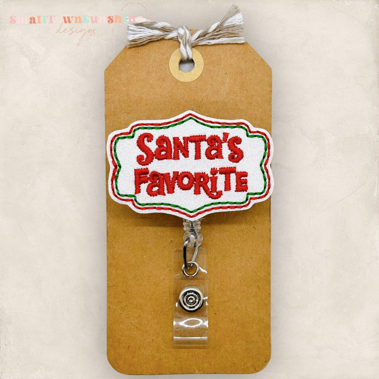 Santa’s Favorite Badge Topper