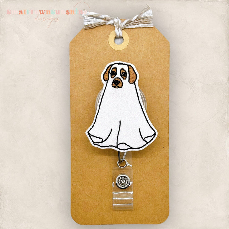 Dog Ghost Badge Topper
