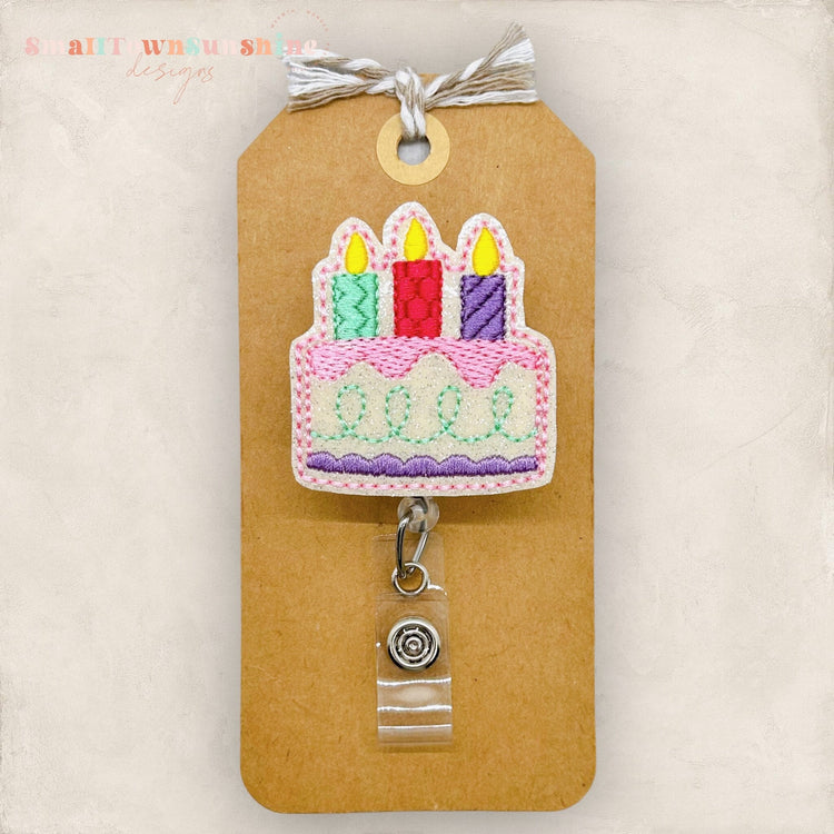 Birthday Cake Badge Topper