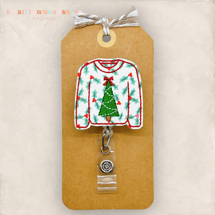 Ugly Christmas Sweater Badge Topper