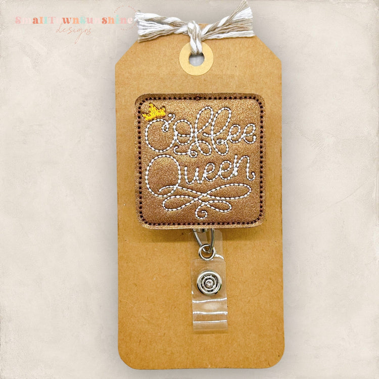Coffee Queen Badge Topper